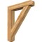 Ekena Millwork Traditional Craftsman Rough Sawn Bracket w/ Offset Brace, Western Red Cedar, 8"W x 42"D x 48"H BKT0806X42X48TRA04RWR - alternate 1